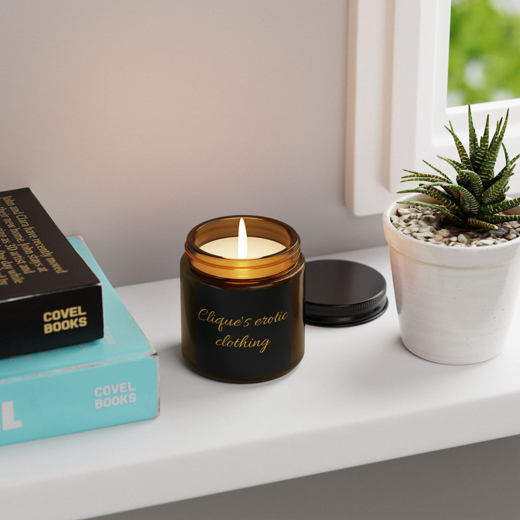 Clique's erotic clothing Scented Soy Candle | Amber Jar, Multiple Sizes