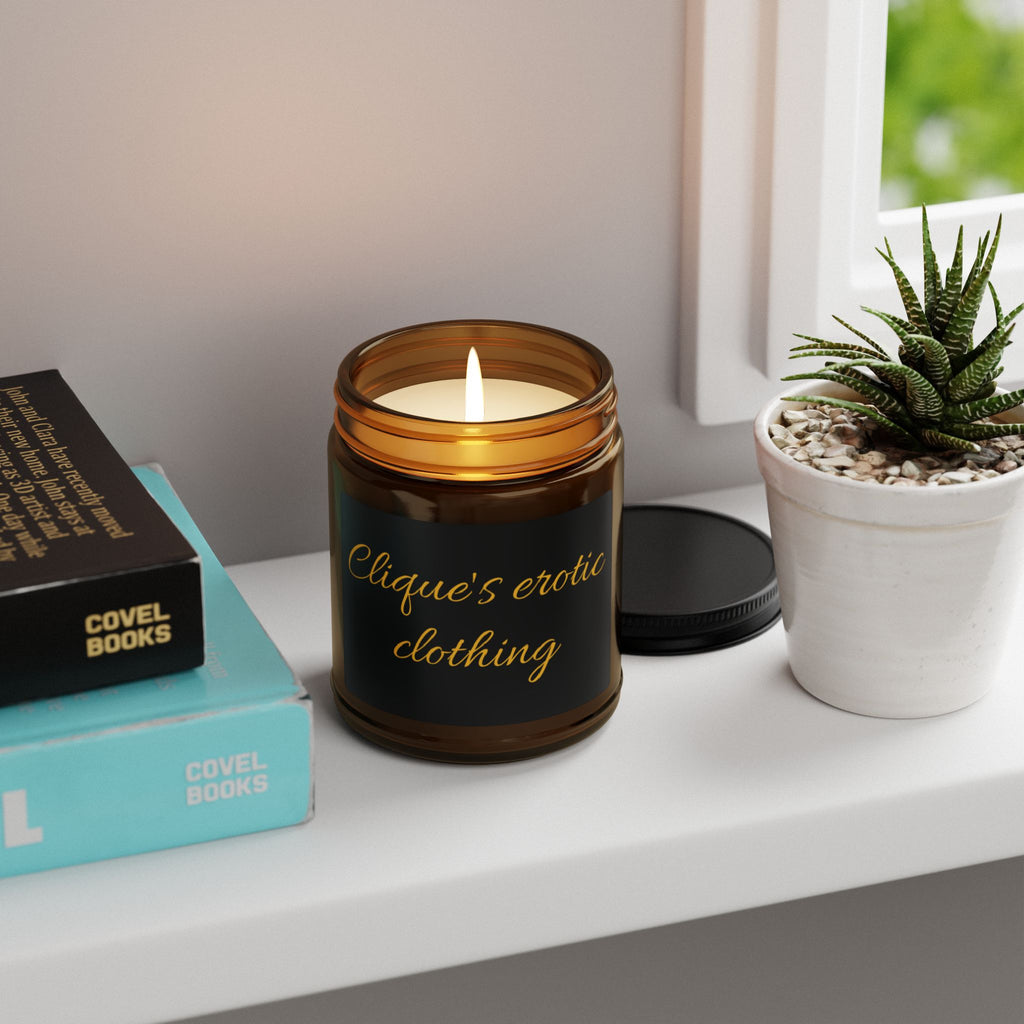 Clique's erotic clothing Scented Soy Candle | Amber Jar, Multiple Sizes