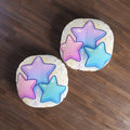 Pastel Star Trio Tufted Floor Pillow