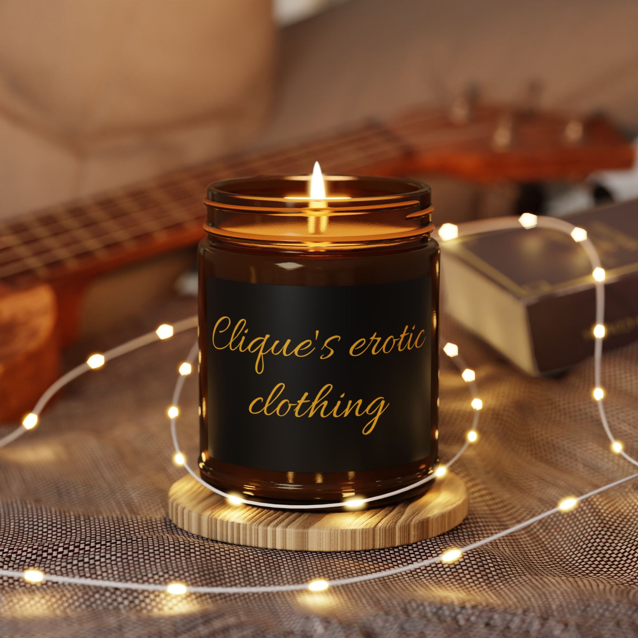 Clique's erotic clothing Scented Soy Candle | Amber Jar, Multiple Sizes