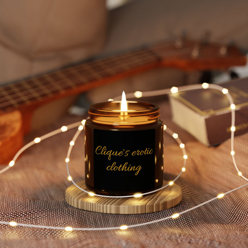 Clique's erotic clothing Scented Soy Candle | Amber Jar, Multiple Sizes